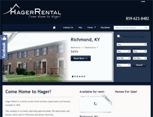 Tablet Screenshot of hagerrental.com